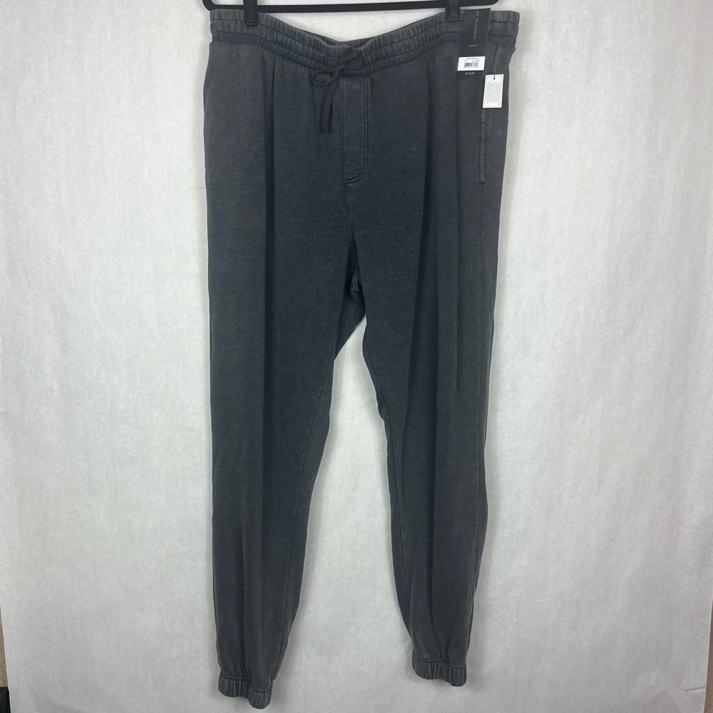 NWT No Boundaries Slim Fit Dark Grey Distressed Drawstring Joggers Men’s Size XL